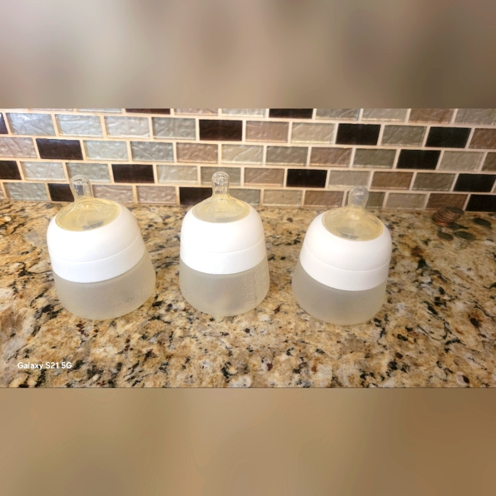 Nanobebe Flexy Silicone 5oz Baby Bottles